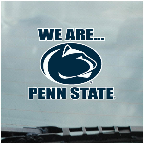 static cling decal We Are… Penn State with Athletic Logo